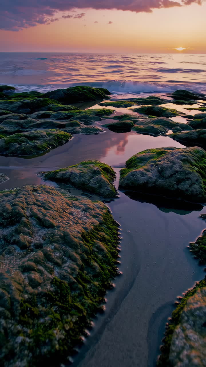 Sunset at the Rocky Coast