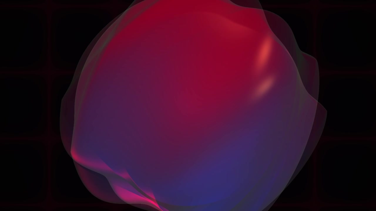Abstract Morphing Liquid Shape with Red and Blue Gradient