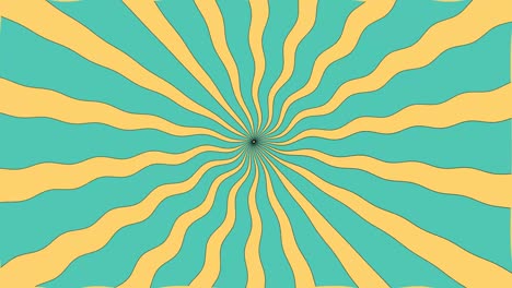 Psychedelic-patterns-70s-style-animation-pattern,-green-yellow-background