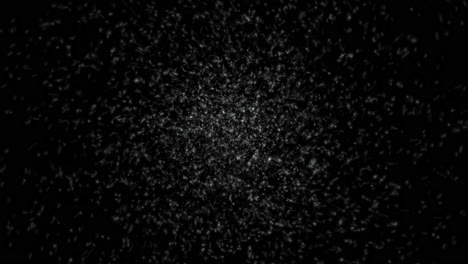 particle cloud swarming and rotating, monochromatic