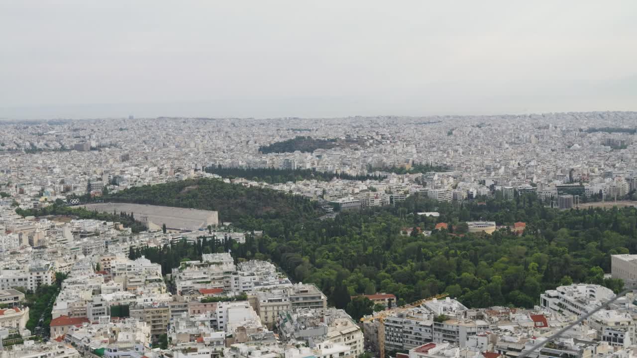Aerial View of Athens, Greece