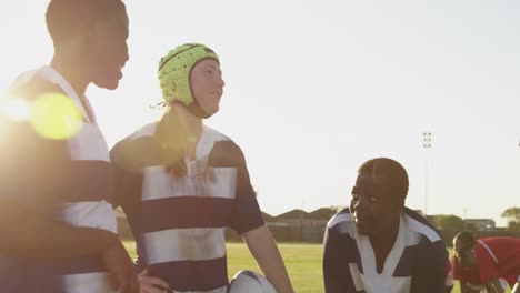 young adult female rugby team