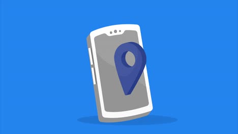 smartphone with location pin icon