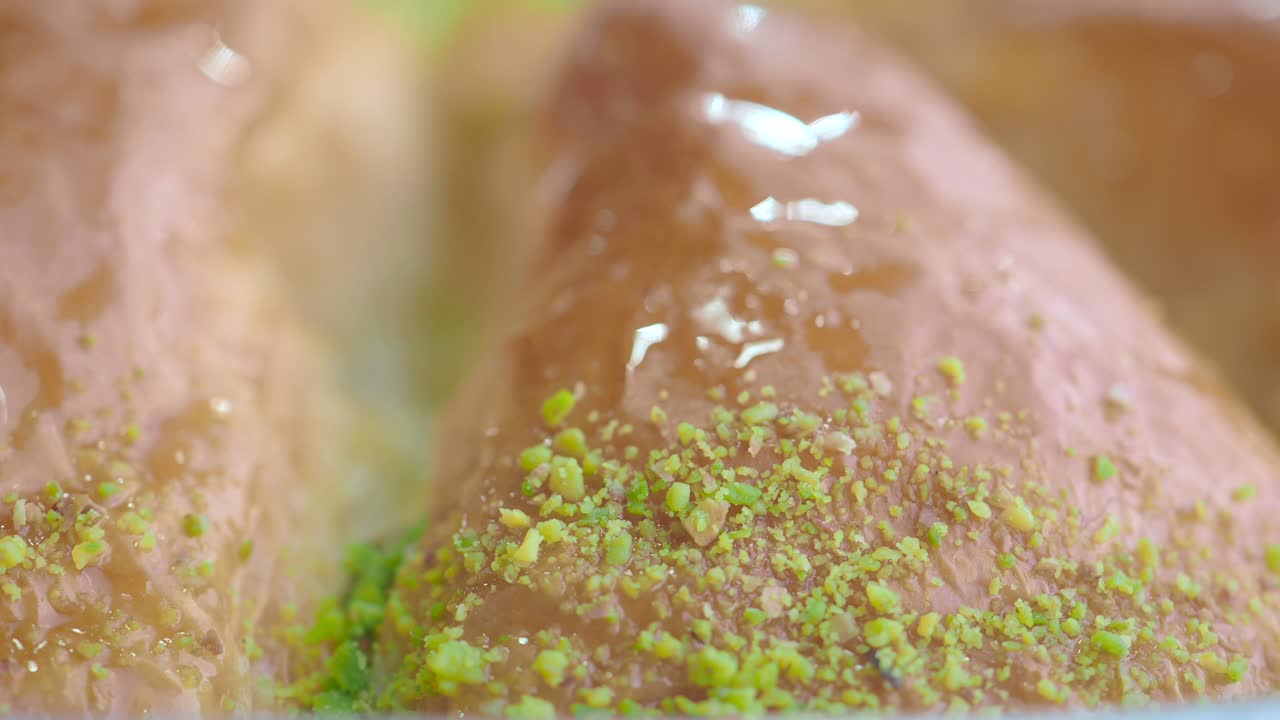 un primer plano de la baklava