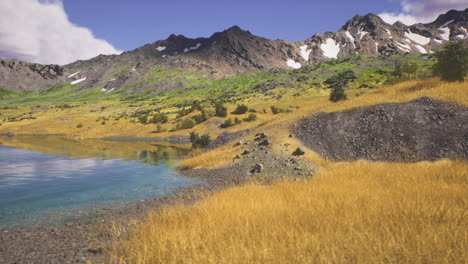 Hermoso lago de montaña