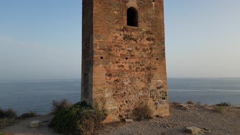 experience the historic tower of jaral in almayate bajo from a mesmerizing drone's-eye view