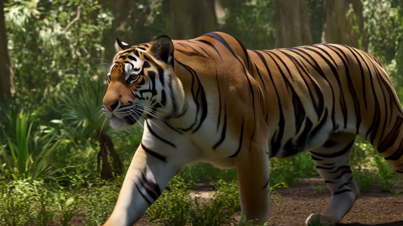 숲 속의 호랑이