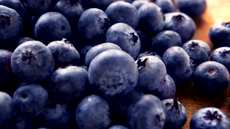 freshly picked blueberries