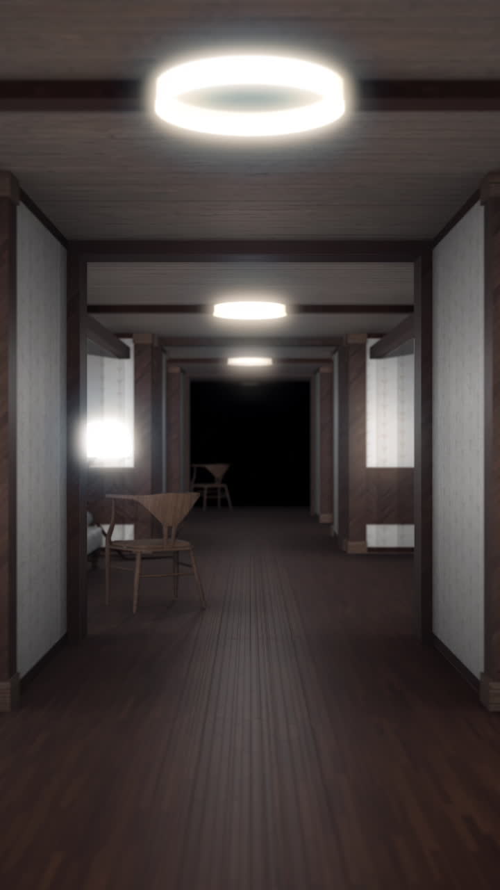 빈 호텔 복도