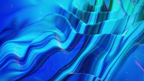 fondo fluido abstracto en bucle estilo de mármol multicolor. hermosa superficie ondulada brillante de líquido con patrón, color de gradiente y ondas de flujo en él. bg creativo brillante con animación suave y suave.