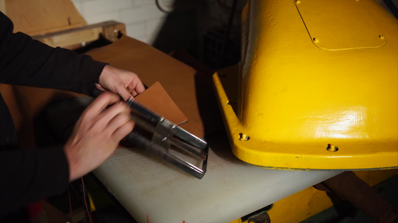 Leatherworking Process with Machine