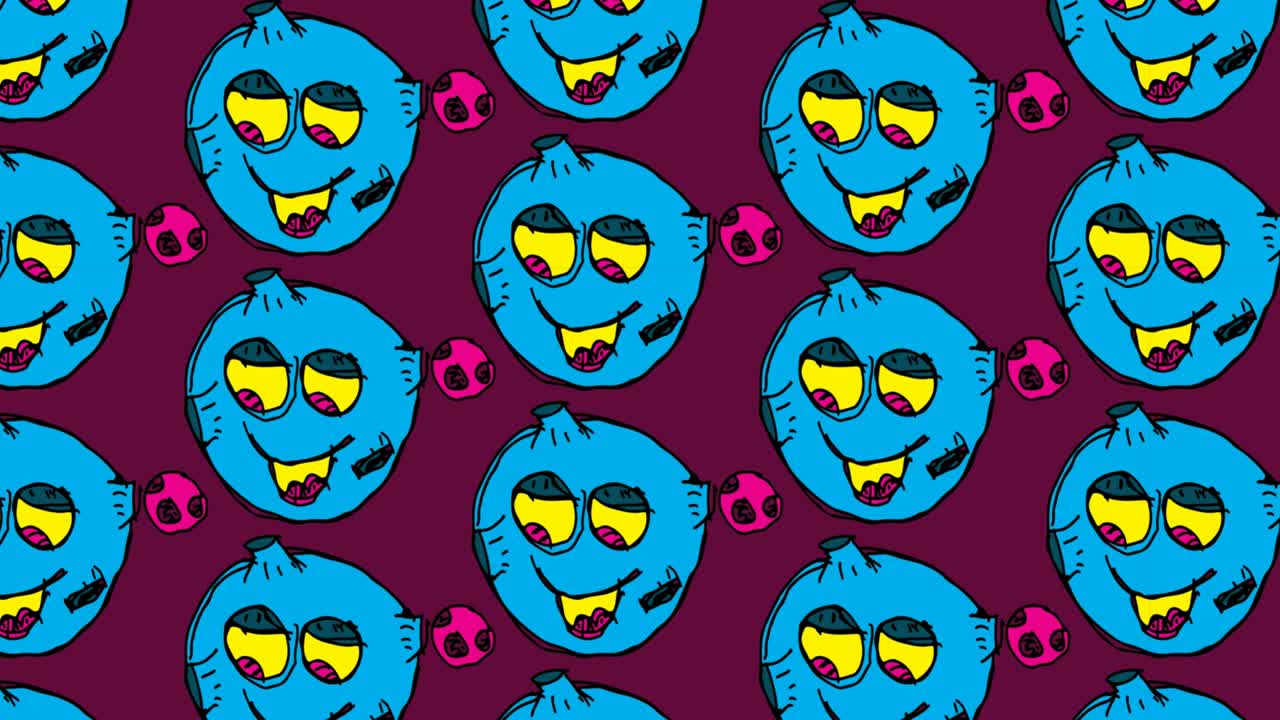 niños dibujando arte pop fondo sin costuras con el tema del planeta