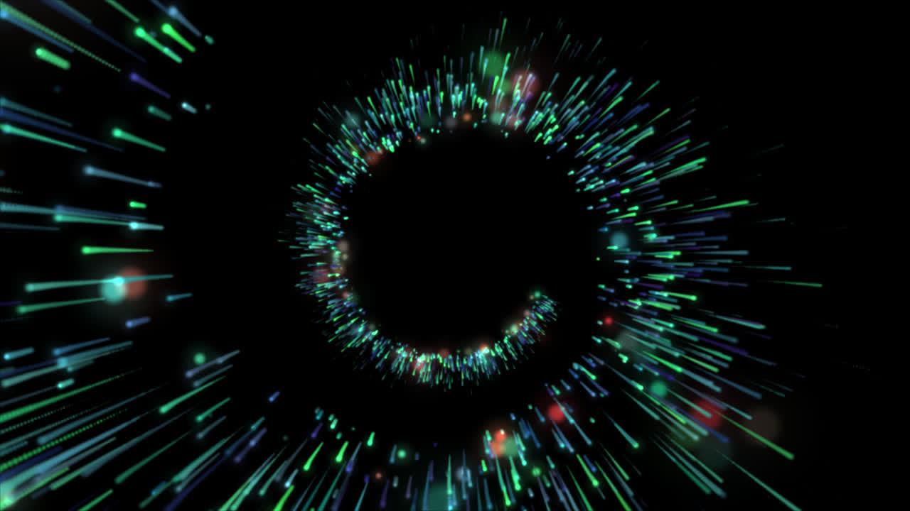 Abstract Glowing Tunnel