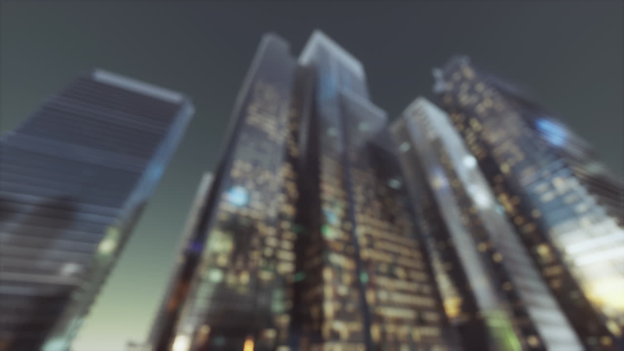 luz nocturna urbana abstracta bokeh fondo desenfocado