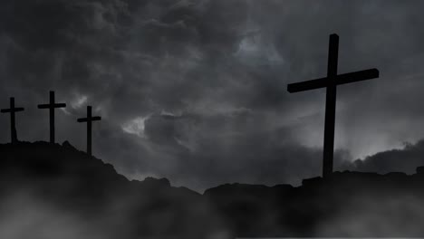 cross-pillar-silhouetted-on-a-hill-with-a-background-of-thunderstorms-in-the-sky