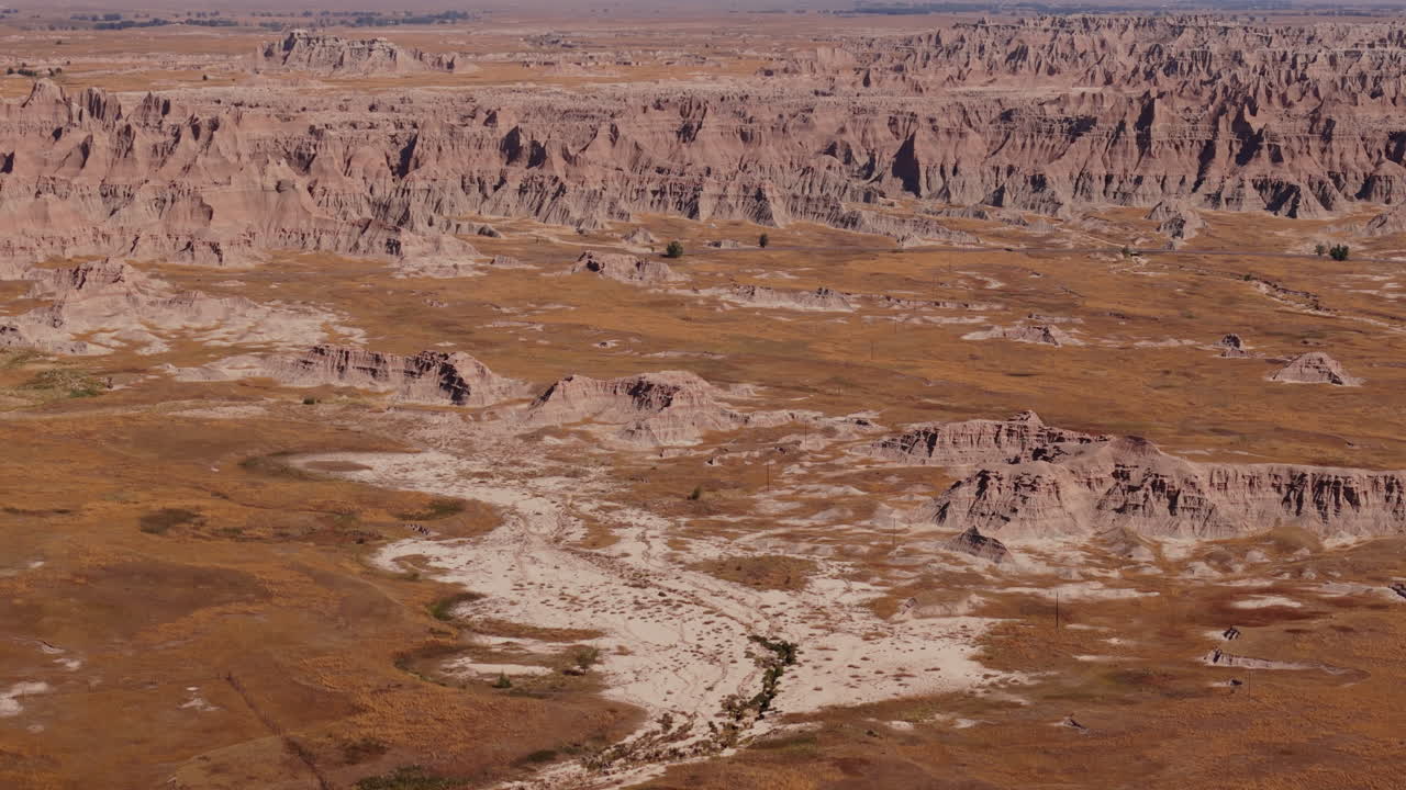 Aerial View of the Badlands National Park