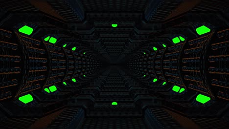 el túnel futurista de ciencia ficción sin fin - bucle sin costuras