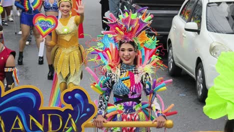 colorful lgbtq+ pride parade