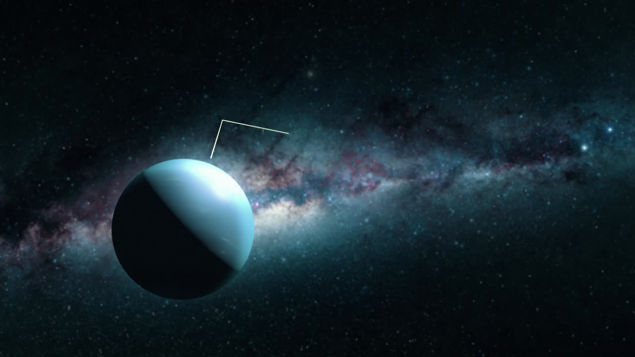 acercándose al planeta neptuno revelando información por escrito