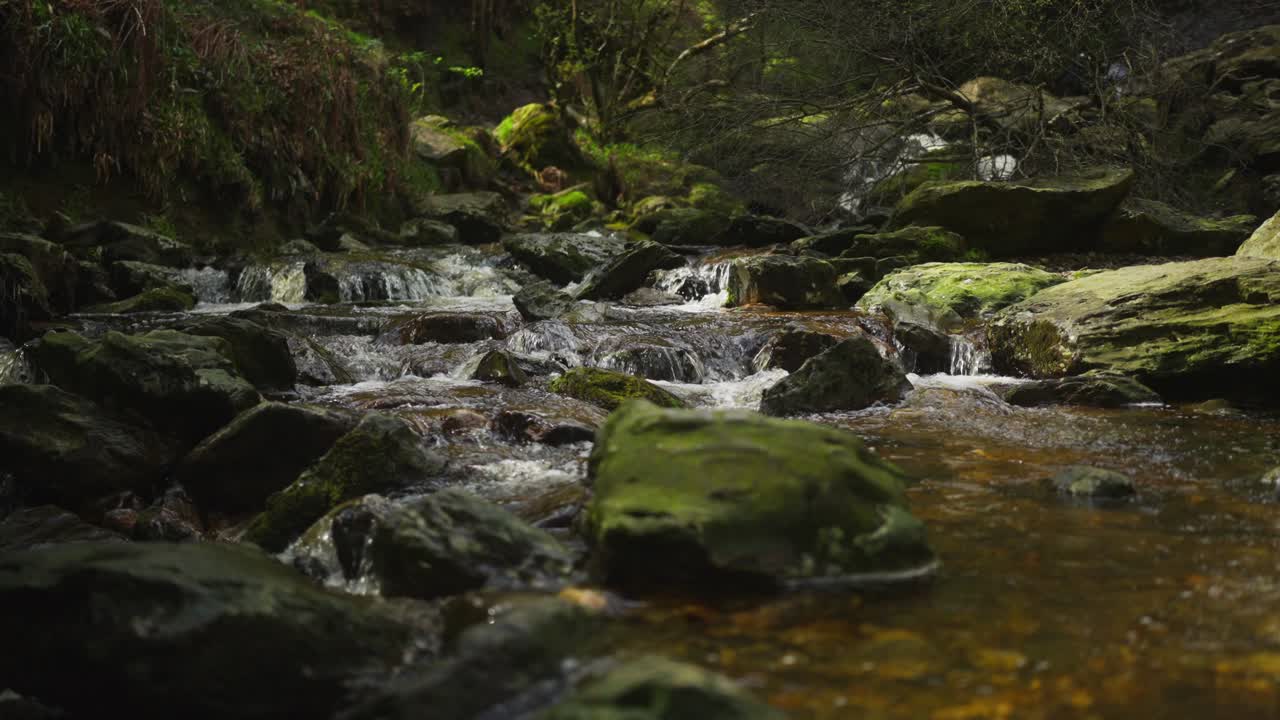 Air Terjun Powerscourt Taman Nasional Wicklow Irlandia Aliran Gerak Lambat 2