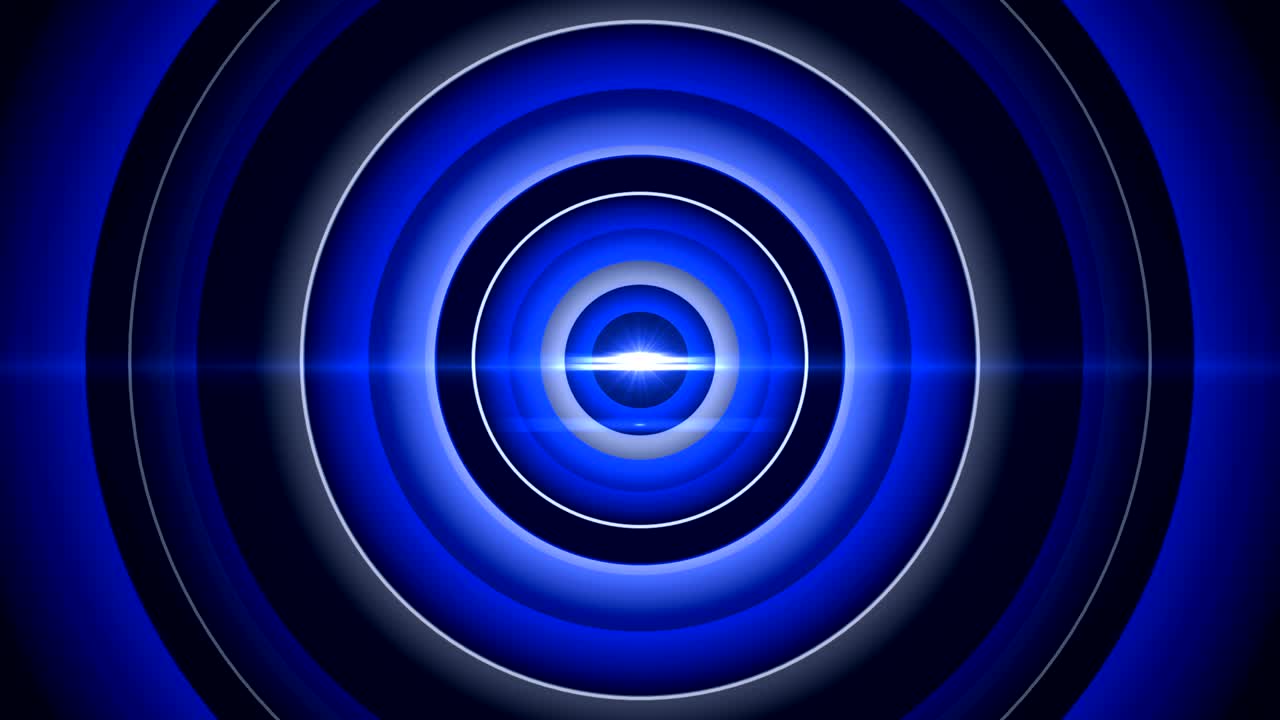 파란 원 추상, 라디오 파동 (loopable) - 스 비디오