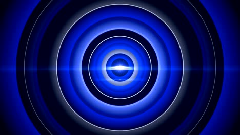 blue circle abstract, radio wave (loopable) - stock video