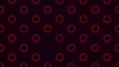 Rotes-Neonkreismuster-Auf-Schwarzem-Farbverlauf