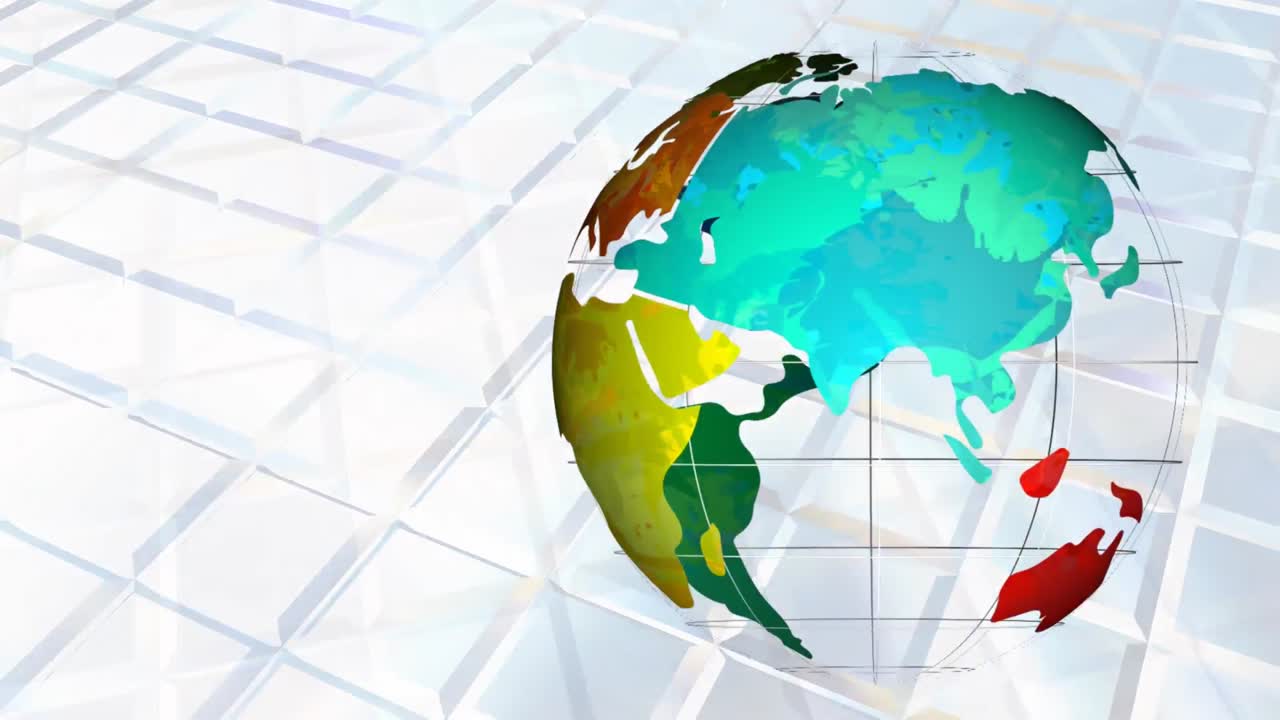 globo giratorio multicolor