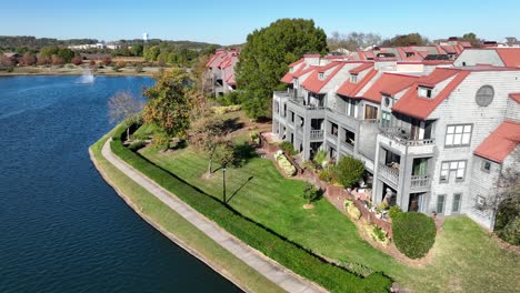 apartments on man-made lake in usa