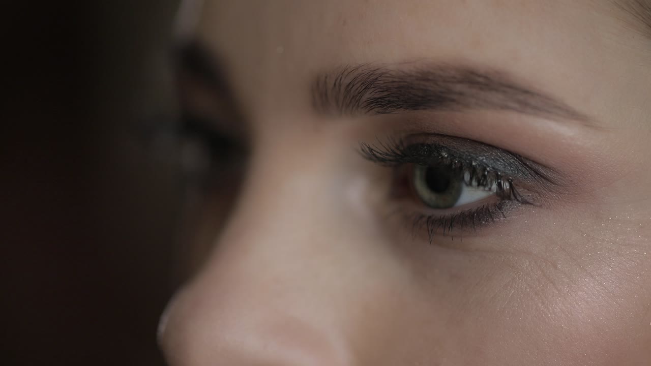 아름다운 신부, 예쁜 여자, 신부의 눈을 가까이 찍은 사진