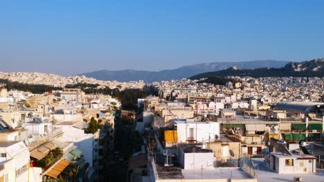 aerial view of athens greece