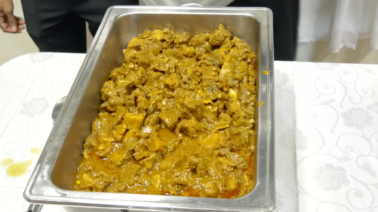 foto de comida deliciosa servida en una cena o recepción de bodas