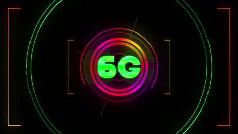 animación de texto 6g y procesamiento de datos por computadora
