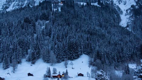 Zeitraffer-Eines-Schneesturms-Bei-Pfingstegg-In-Grindelwald