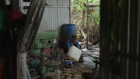 worker in a rural workshop