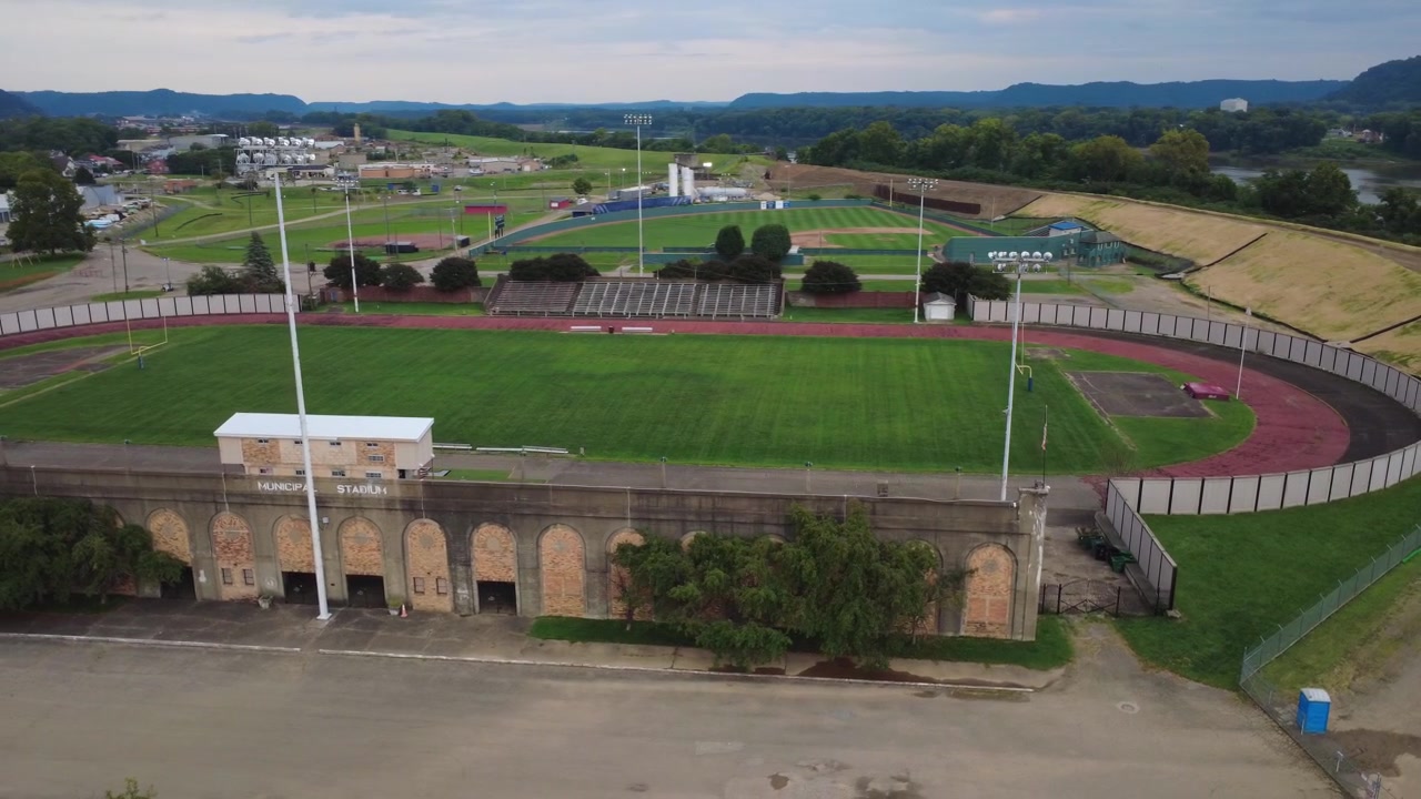 Spartan Municipal Stadium a Portsmouth, Ohio, ex casa dei Portsmouth Spartans, la prima squadra di football NFL dell'Ohio, che in seguito divenne i Detroit Lions