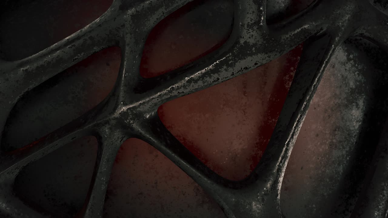 espora orgánica de animación en 3d un bucle