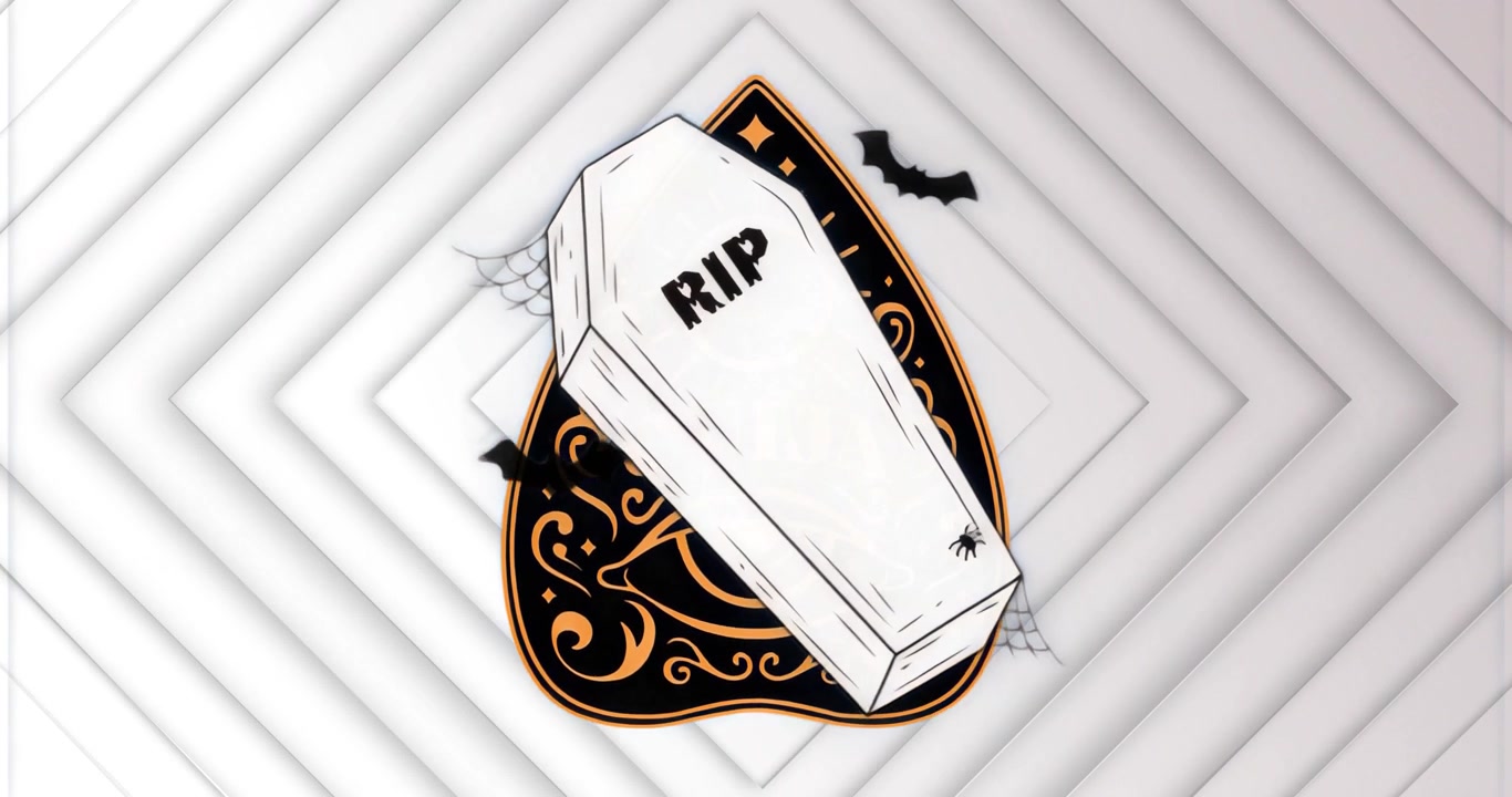 All'avvio, bara bianca etichettata RIP che ruota in senso orario di un quarto di giro, mostrando un motivo a scudo spettrale