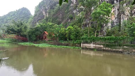 calm river with lush green surroundings