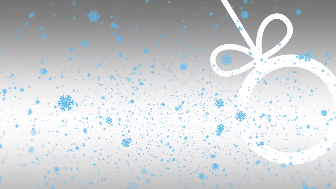 눈이 떨어지는 의 애니메이션.