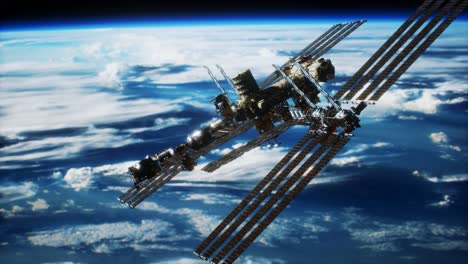 Estación-Espacial-Internacional.-Elementos-De-Esta-Imagen-Proporcionados-Por-La-Nasa
