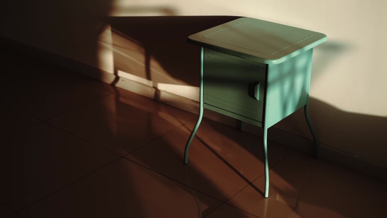 일몰 거실의 침대 옆 탁자