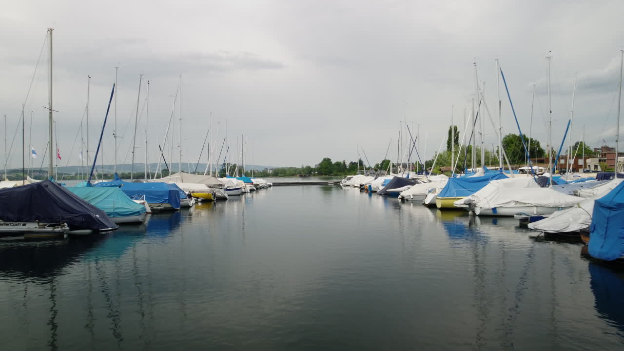 полет через пристань озера цуг