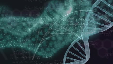 Animación-De-La-Cadena-De-ADN-Y-Procesamiento-De-Datos.