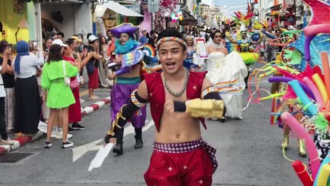 colorful lgbtq+ parade in thailand