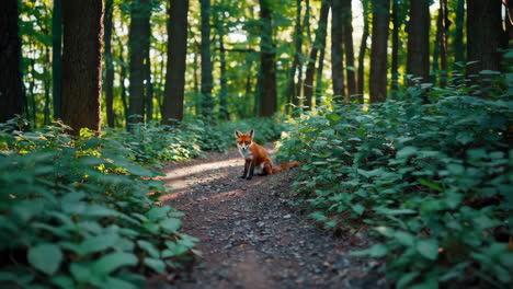 zorro en el bosque
