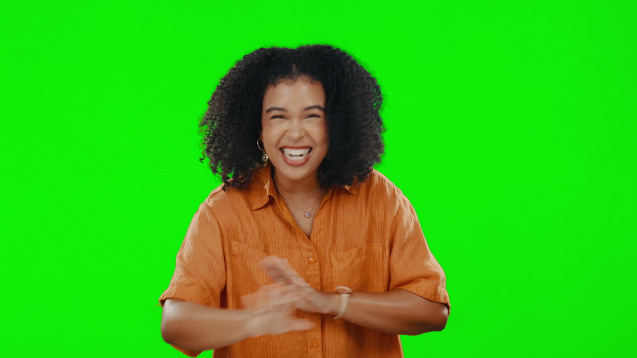 No, green screen and portrait of a woman reject