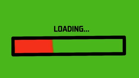 green screen loading animation video