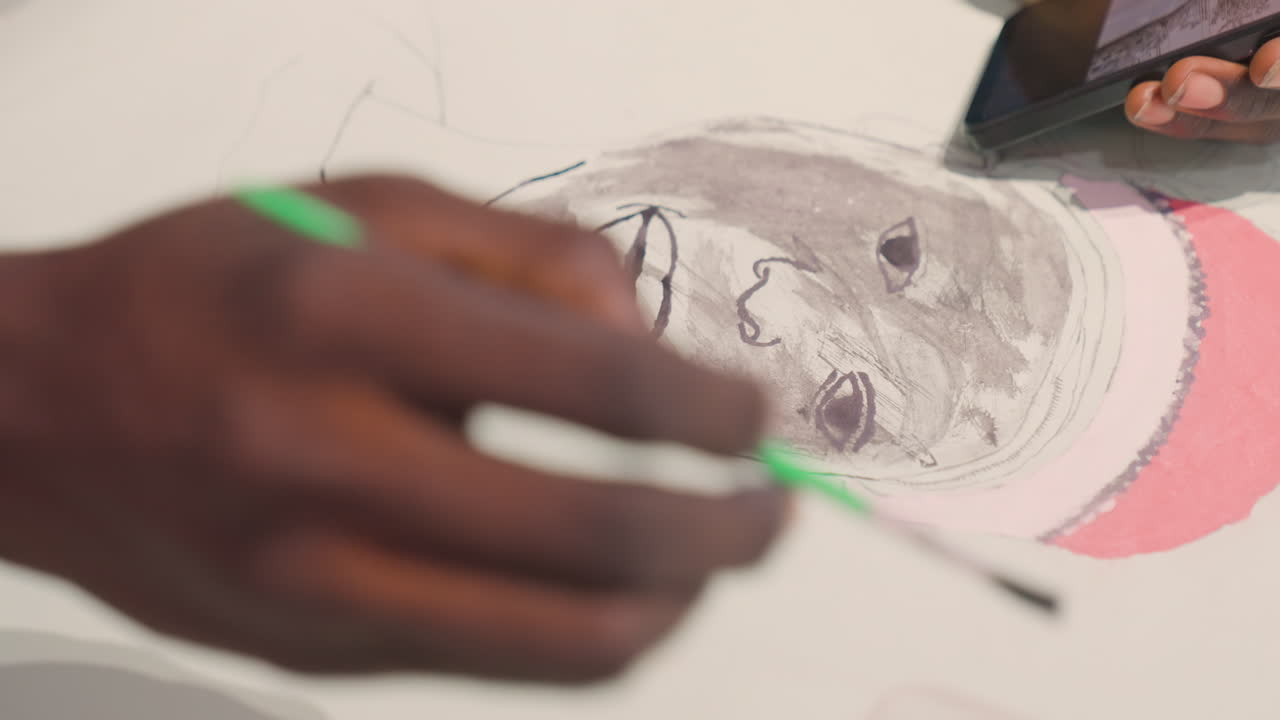Carefully applied varnish enhances artwork elegance. Final brush strokes add depth and personality to portrait. Meticulous handfinished edges and signature line bring artistic integrity to piece