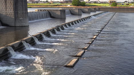 a small low dam in noborito